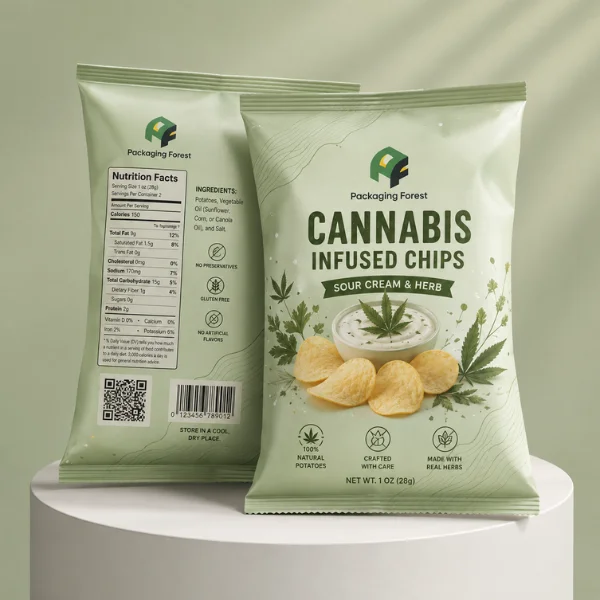 Custom Printed Chip Bags 8.5 x 13 "
